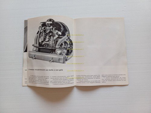 Volkswagen Maggiolino 1200 1963 depliant italiano originale