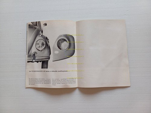 Volkswagen Maggiolino 1200 1963 depliant italiano originale