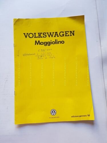 Volkswagen Maggiolino 1983 depliant originale italiano auto brochure