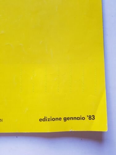 Volkswagen Maggiolino 1983 depliant originale italiano auto brochure