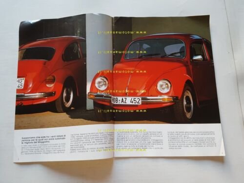 Volkswagen Maggiolino 1983 depliant originale italiano auto brochure