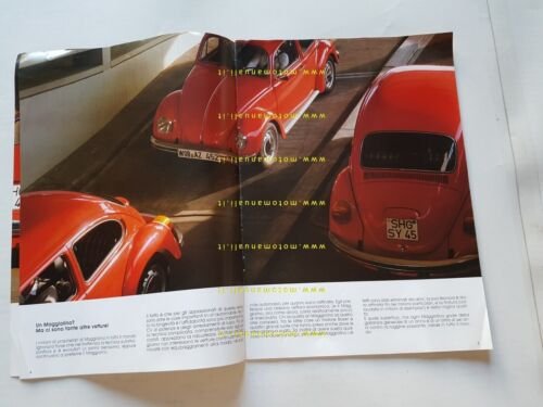 Volkswagen Maggiolino 1983 depliant originale italiano auto brochure