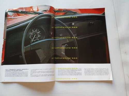Volkswagen Maggiolino 1983 depliant originale italiano auto brochure