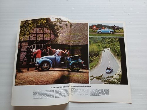 Volkswagen Maggiolino Cabriolet 1975 depliant italiano originale