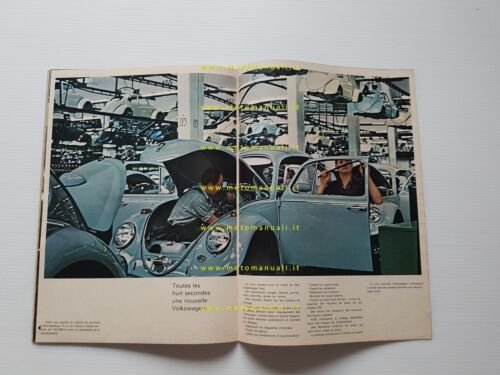 Volkswagen Maggiolino + modelli 1966 depliant originale francese