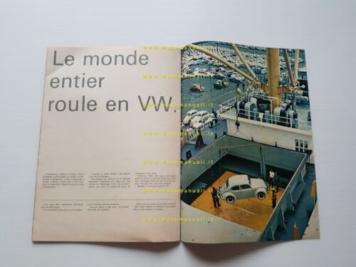 Volkswagen Maggiolino + modelli 1966 depliant originale francese