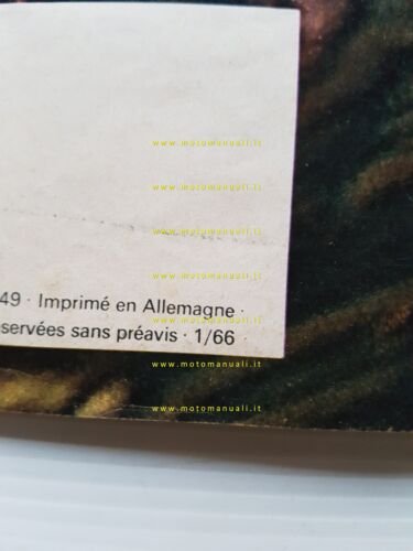 Volkswagen Maggiolino + modelli 1966 depliant originale francese