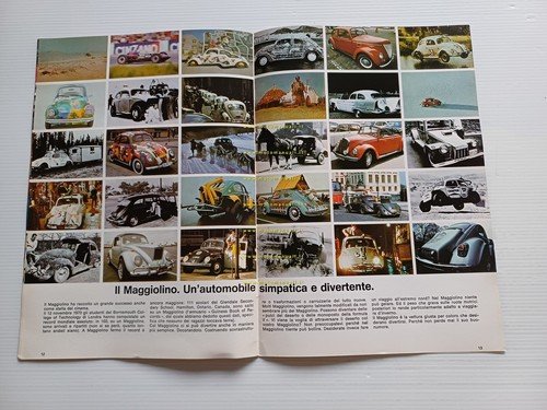 Volkswagen Maggiolino modelli 1976 depliant italiano originale