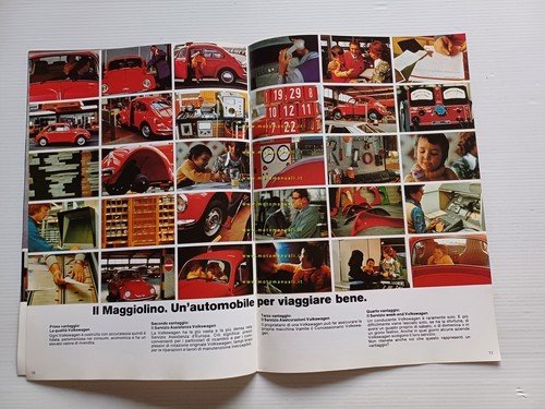 Volkswagen Maggiolino modelli 1978 depliant italiano originale