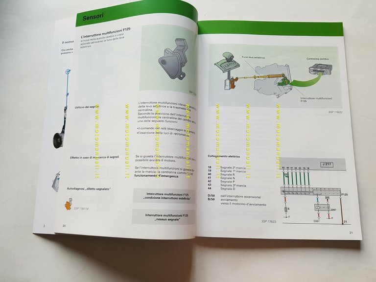 Volkswagen manuale officina cambio automatico 001 4 marce 1995 originale