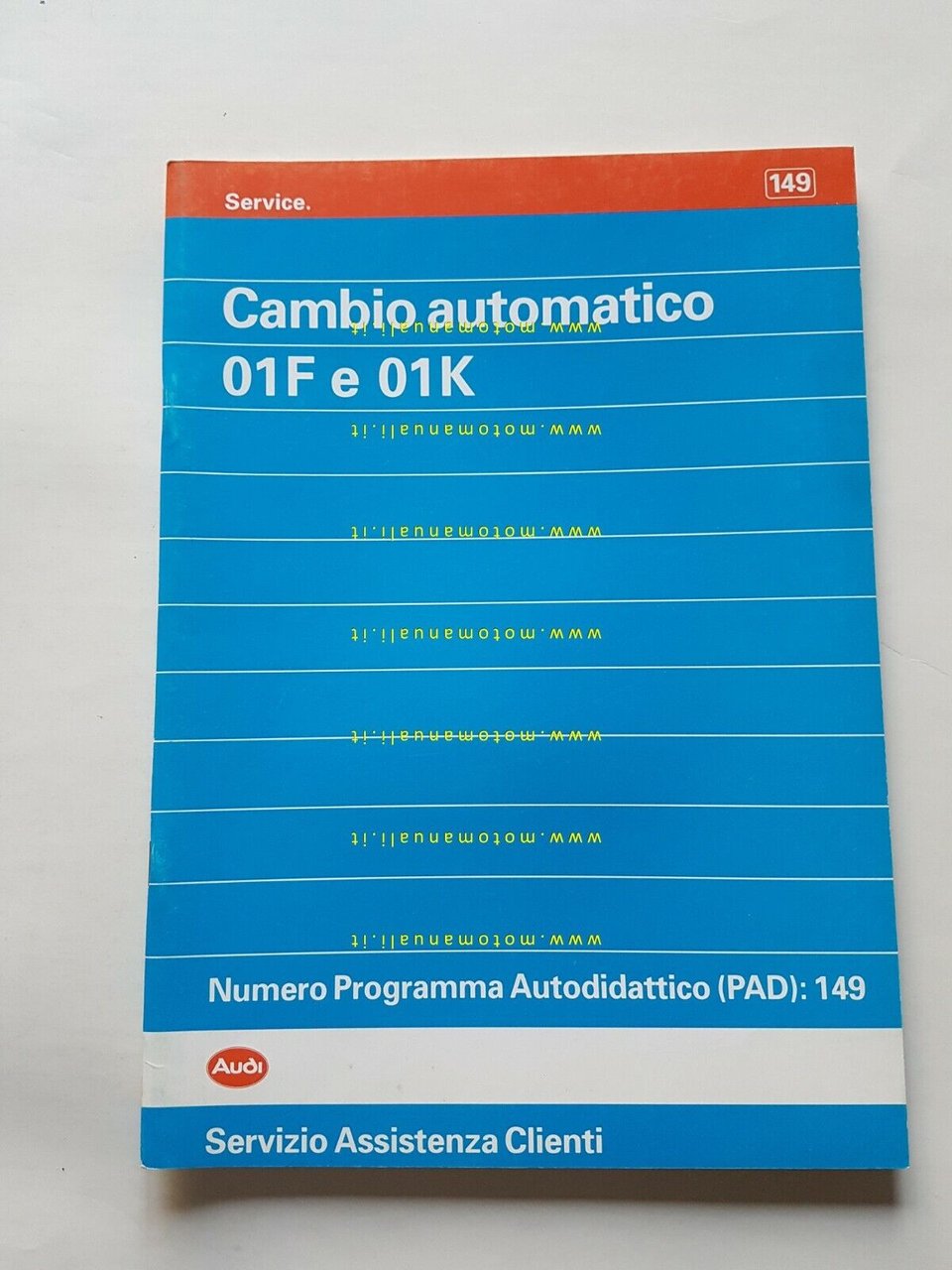 Volkswagen manuale officina cambio automatico 01F - 01K 1992 originale