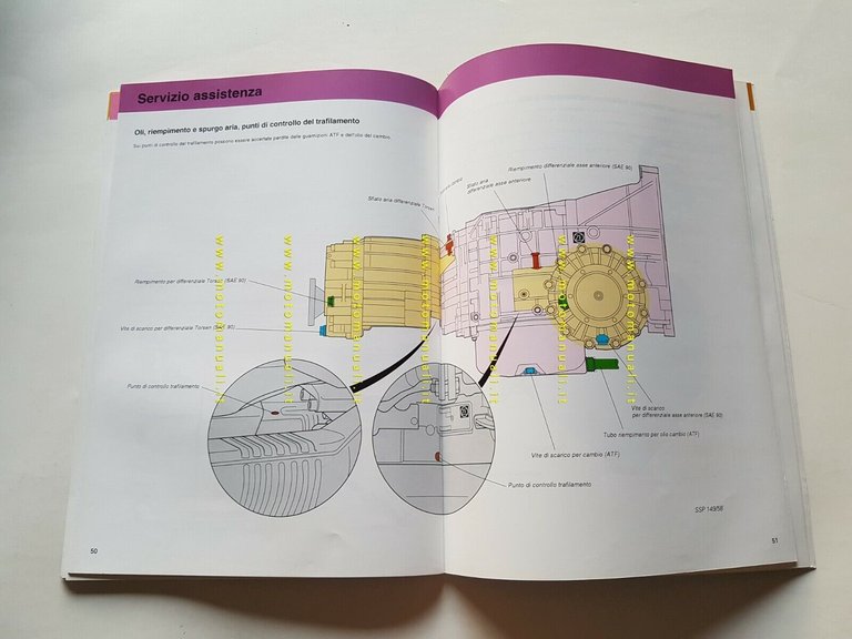 Volkswagen manuale officina cambio automatico 01F - 01K 1992 originale
