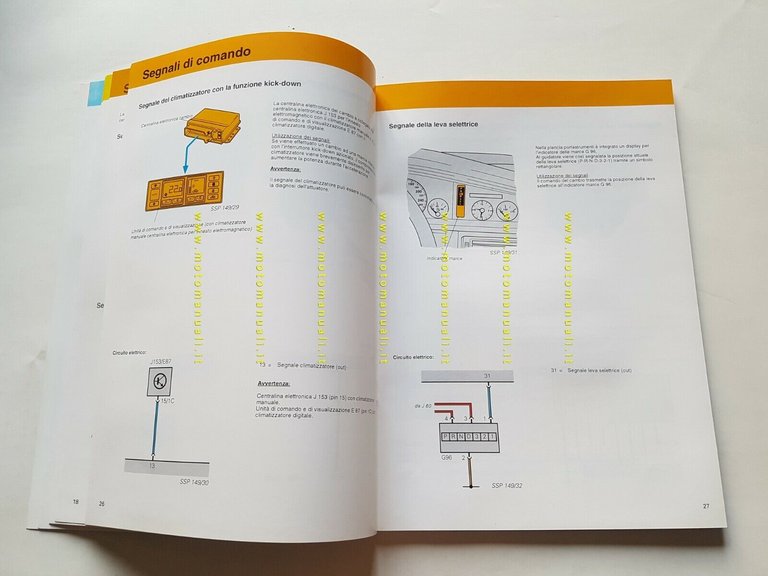 Volkswagen manuale officina cambio automatico 01F - 01K 1992 originale