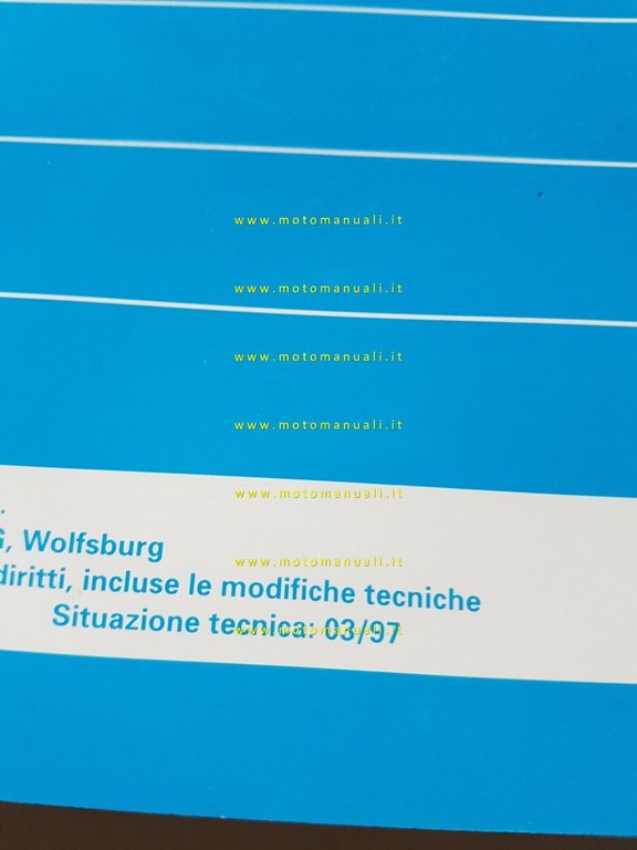 Volkswagen manuale officina cambio automatico 01V 5 marce 1997 originale