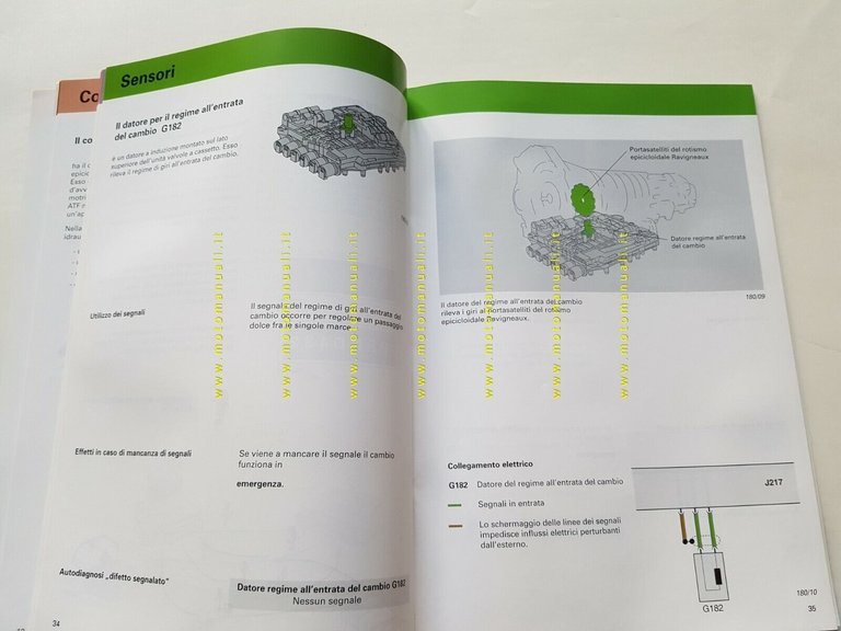 Volkswagen manuale officina cambio automatico 01V 5 marce 1997 originale