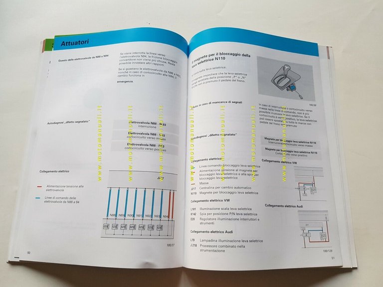 Volkswagen manuale officina cambio automatico 01V 5 marce 1997 originale