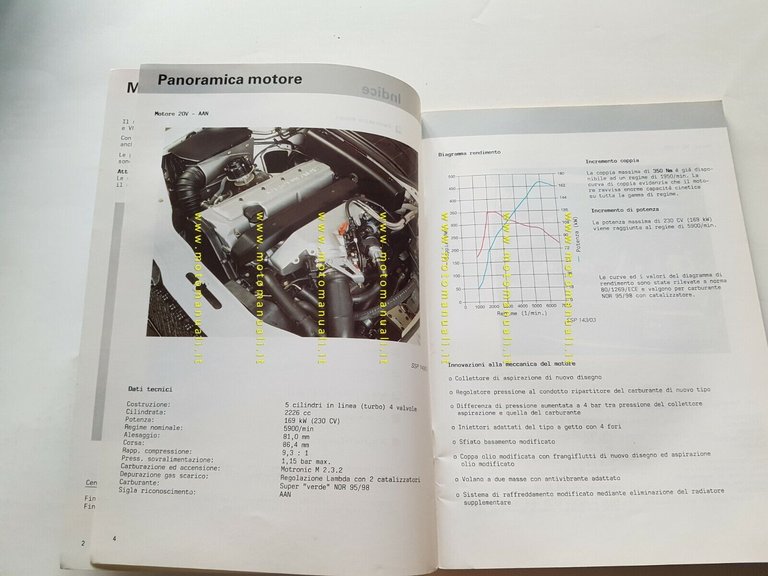 Volkswagen manuale officina descrizione motori V8 - 5 cilindri 20v …