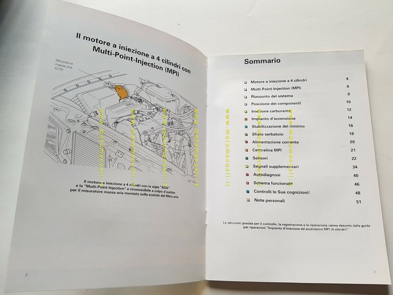 Volkswagen manuale officina descrizione Multi Purpose Injection ed.1993