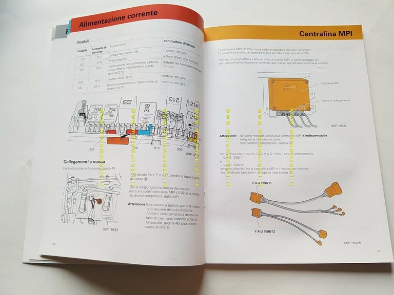 Volkswagen manuale officina descrizione Multi Purpose Injection ed.1993
