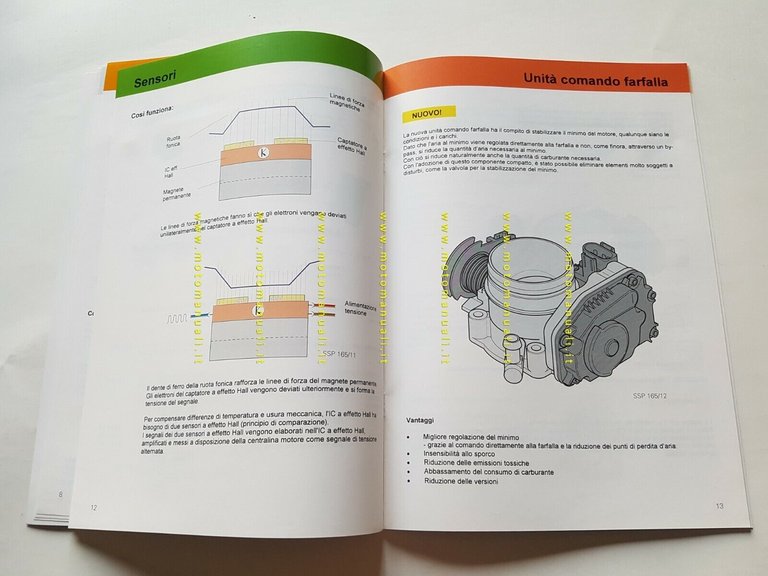Volkswagen manuale officina descrizione sistema SIMOS gestione motore ed.1994