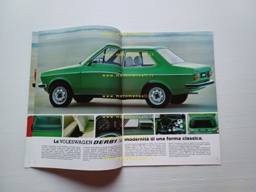 Volkswagen modelli 1976 Maggiolino Golf Scirocco etc depliant italiano originale