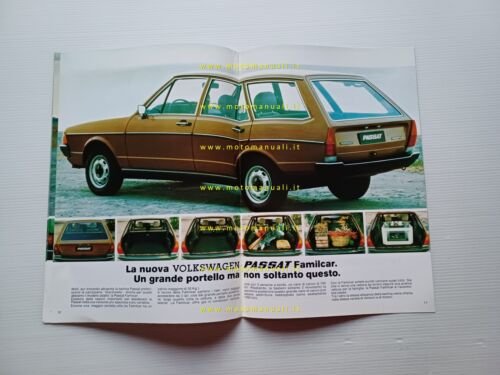 Volkswagen modelli 1976 Maggiolino Golf Scirocco etc depliant italiano originale