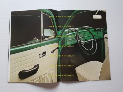 Volkswagen nuovo Maggiolino nouvelle Coccinelle 1969 depliant originale francese