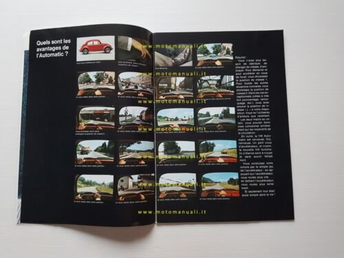Volkswagen nuovo Maggiolino nouvelle Coccinelle 1969 depliant originale francese