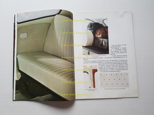 Volkswagen nuovo Maggiolino nouvelle Coccinelle 1969 depliant originale francese
