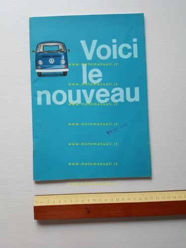 Volkswagen nuovo Transporter modelli 1969 depliant francese originale
