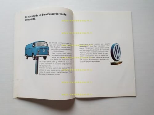 Volkswagen nuovo Transporter modelli 1969 depliant francese originale