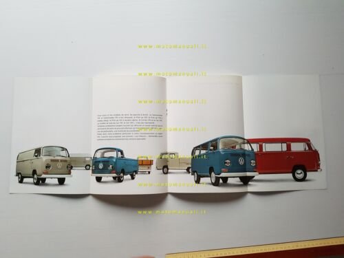Volkswagen nuovo Transporter modelli 1969 depliant francese originale