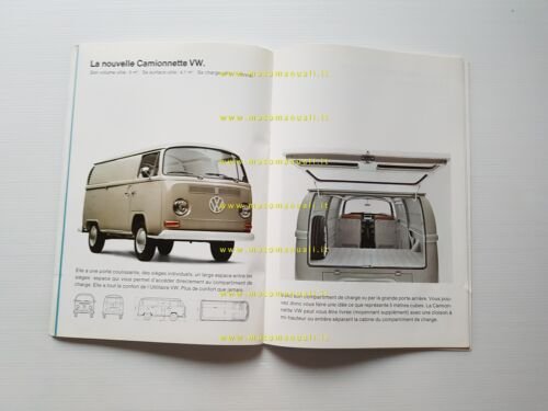 Volkswagen nuovo Transporter modelli 1969 depliant francese originale