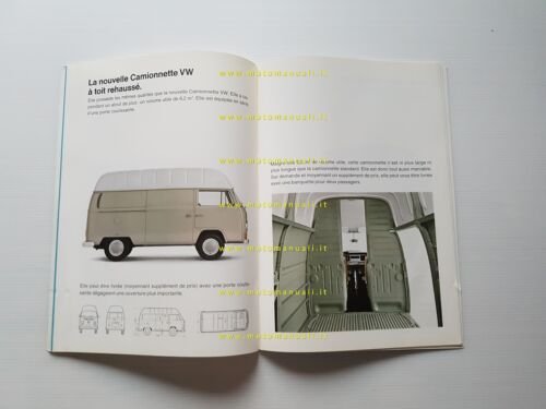 Volkswagen nuovo Transporter modelli 1969 depliant francese originale