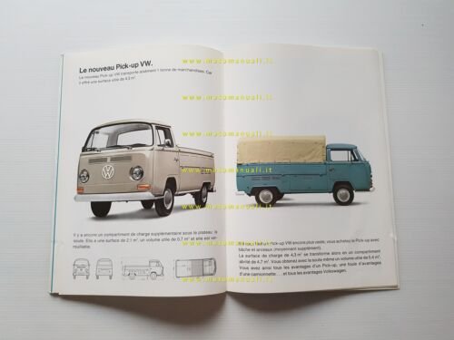 Volkswagen nuovo Transporter modelli 1969 depliant francese originale