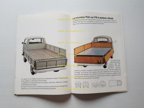 Volkswagen nuovo Transporter modelli 1969 depliant francese originale