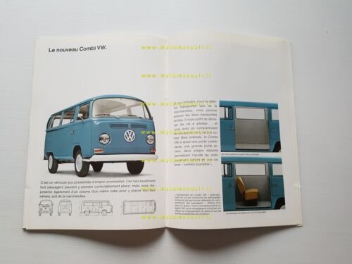 Volkswagen nuovo Transporter modelli 1969 depliant francese originale