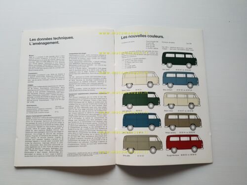 Volkswagen nuovo Transporter modelli 1969 depliant francese originale
