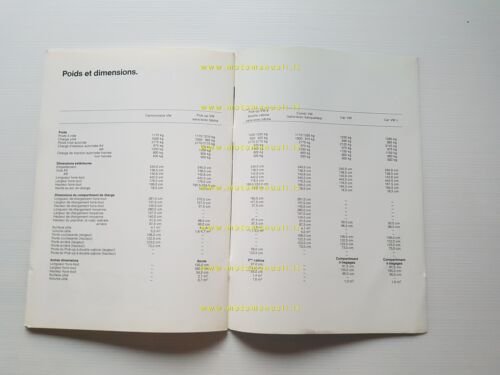 Volkswagen nuovo Transporter modelli 1969 depliant francese originale