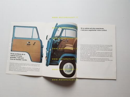 Volkswagen nuovo Transporter modelli 1969 depliant francese originale