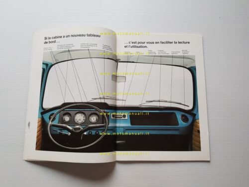 Volkswagen nuovo Transporter modelli 1969 depliant francese originale