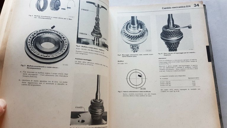 Volkswagen Passat Audi 80 1976 manuale officina riparazione originale italiano