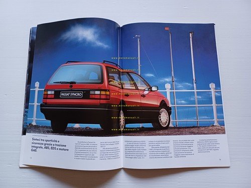 Volkswagen Passat tutti modelli 1991 depliant auto epoca ITALIANO originale