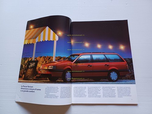 Volkswagen Passat tutti modelli 1991 depliant auto epoca ITALIANO originale