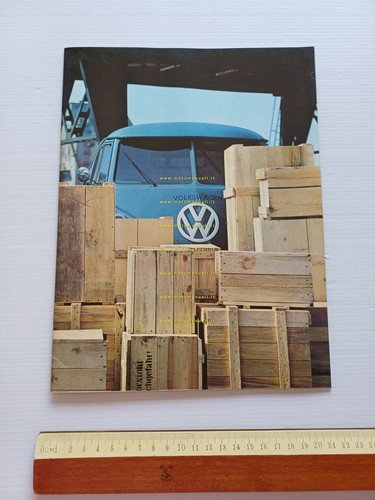 Volkswagen produzione furgoni 1965 depliant italiano originale