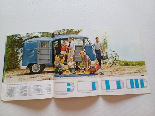 Volkswagen produzione furgoni 1965 depliant italiano originale