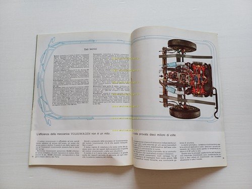Volkswagen produzione furgoni 1965 depliant italiano originale