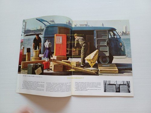 Volkswagen produzione furgoni 1965 depliant italiano originale
