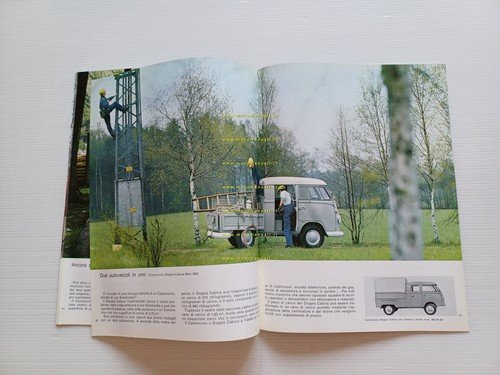 Volkswagen produzione furgoni 1965 depliant italiano originale
