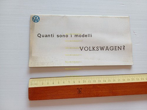 Volkswagen produzione modelli 1965 depliant italiano originale